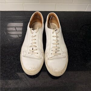 Men's White Leather Sneakers